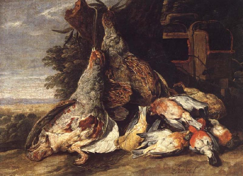 Jan  Fyt Dead Birds in a Landscape oil painting image